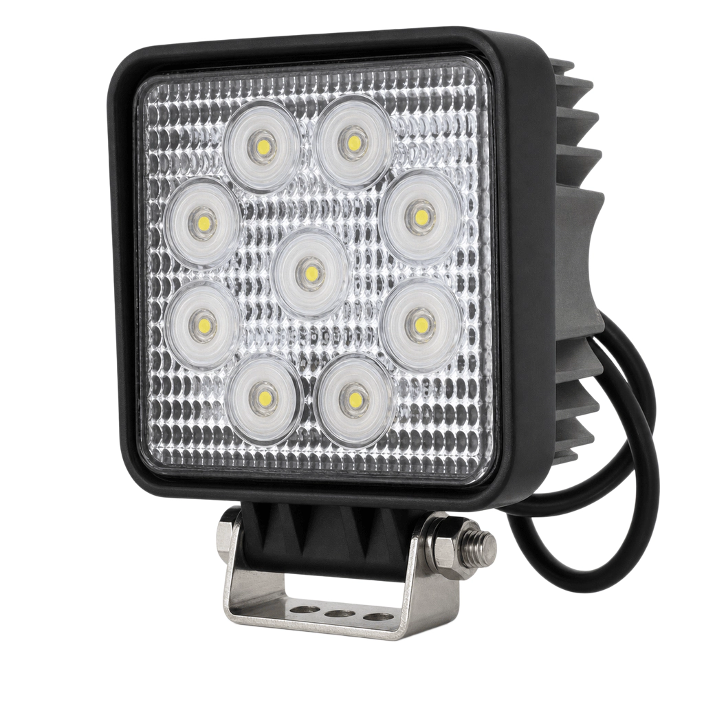 Hranaté LED pracovní světlo 27W černé